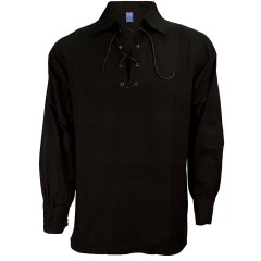 Peasant Shirt Basic - Black