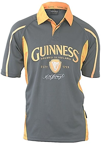 Rugby Shirt Short Sleeve - Guinness Light Grey Anniversary