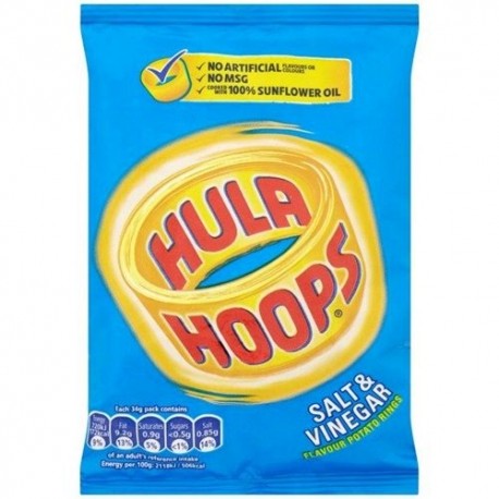 Hula Hoops Salt & Vinegar - PAST BEST BEFORE