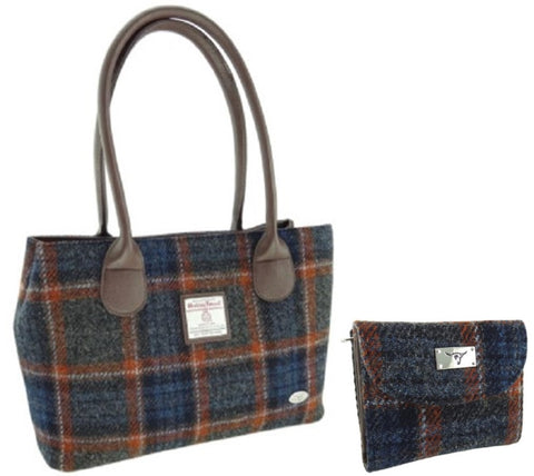 Harris Tweed Handbag  & Wallet Combination