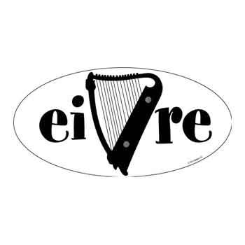 Bumper Sticker - Eire Harp