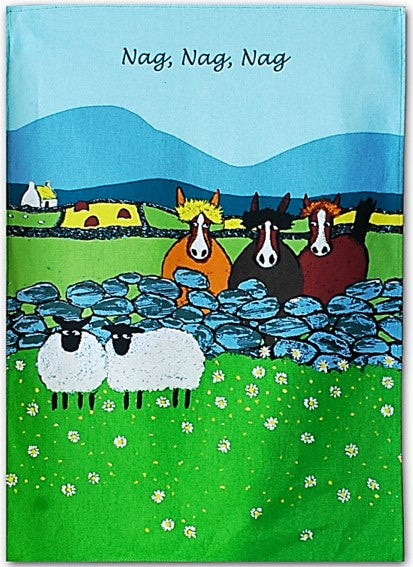 Tea Towel - Nag, Nag, Nag