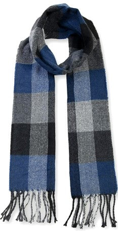 Scarf - Blue/Grey Check