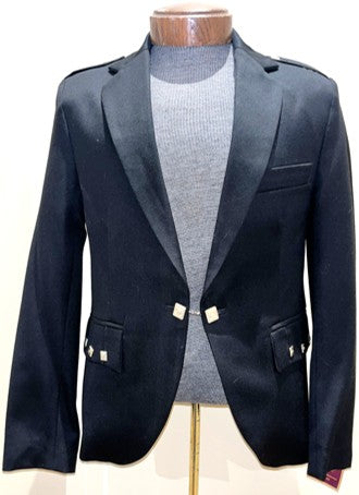 Crail Black Barathea Jacket Only - 38 Long
