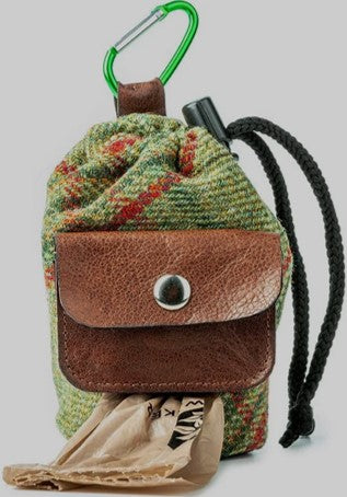 Dapper Doggie Treat Bag - Tweed/Leather - Various Colours