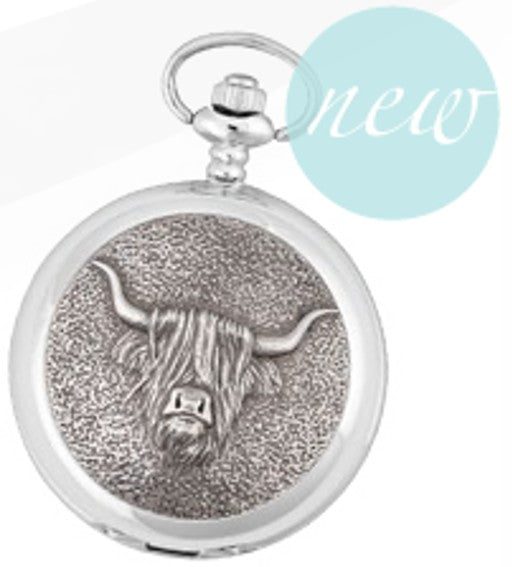 Pocket Watch - Highland Cow