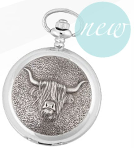 Pocket Watch - Highland Cow