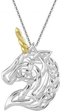 Celtic Creatures Unicorn Pendant