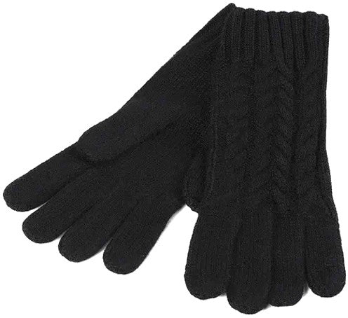 Gloves - Ladies Cashmere Cable Pattern - Various Colours