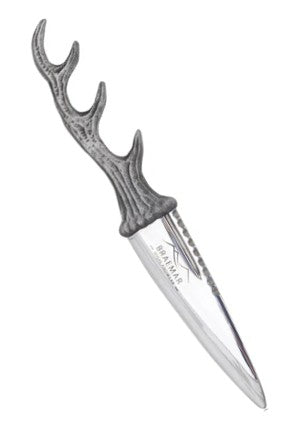 Antler Sgian Dubh in Polished Pewter or Chocolate Bronze