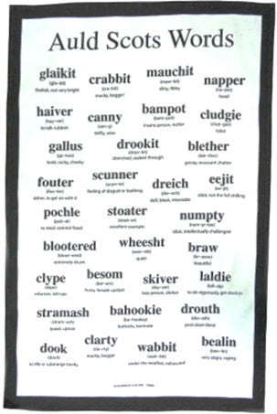 Tea Towel - Auld Scots Words