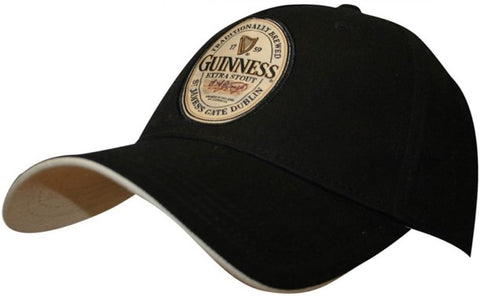 Guinness Ball Cap - Black Guinness Label