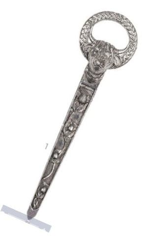 Highland Cow Thistle Kilt Pin