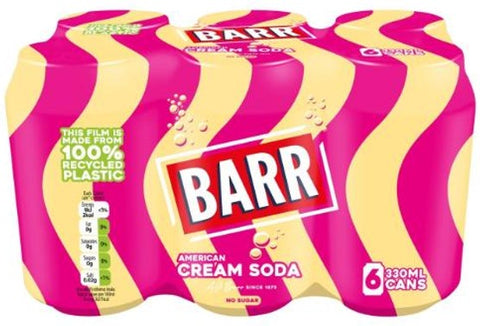 Barr Cream Soda 6 Pack - Past Best Before
