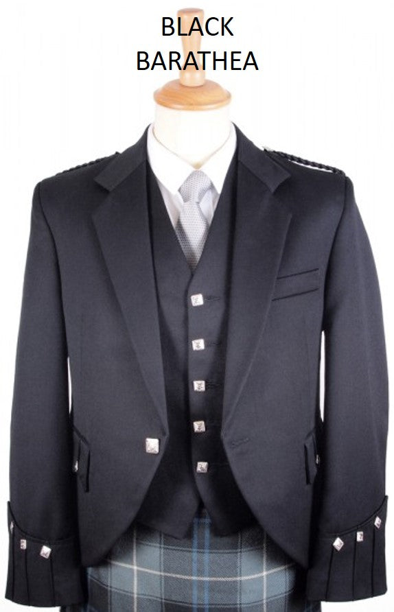 Argyll Barathea Jacket & 5-Button Vest - Various Colours