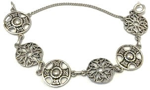 Bracelet - Celtic Cross & Trinity Interlace