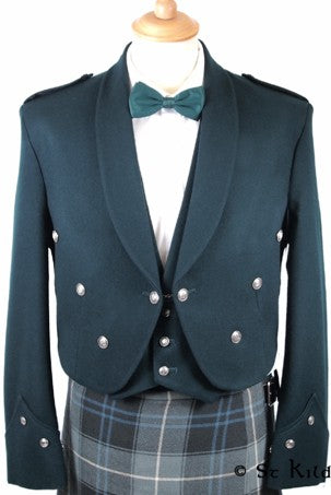 Brian Boru Barathea Jacket & 3-Button Vest - Various Colours