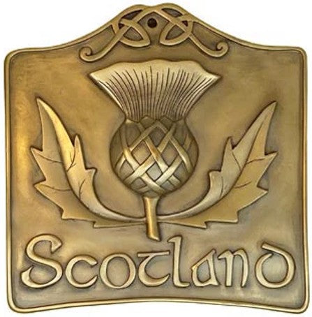 Bronze Scottish Thistle Plaque