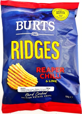 Burts Chili & Lime Crisps Sharing Bag 150g