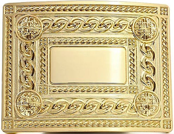 Kilt Buckle - Celtic Brass