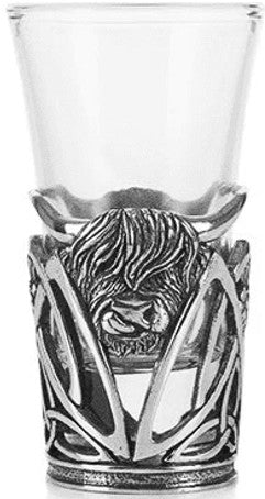 Highland Cow Shot Glass Holder