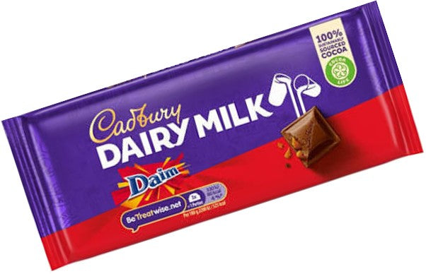Chocolate - Cadbury Dairy Milk Daim Bar 120g