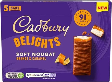 Chocolate - Cadbury Delights - Orange & Caramel