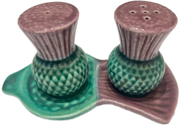 Salt & Pepper Shakers Campsie Ware Thistles