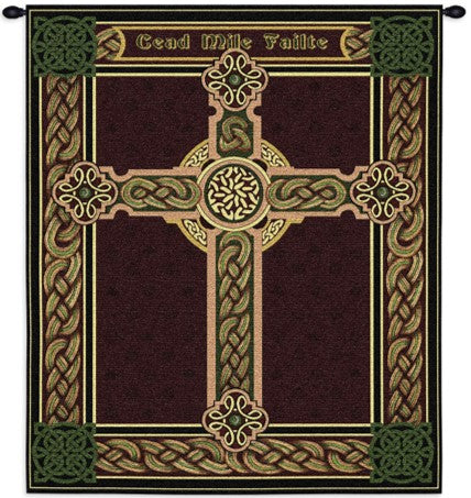Tapestry - Celtic Cross Céad Míle Fáilte