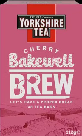 Yorkshire Cherry Bakewell Brew Tea 40's