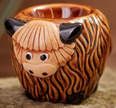 Egg Cup - Highland Cow