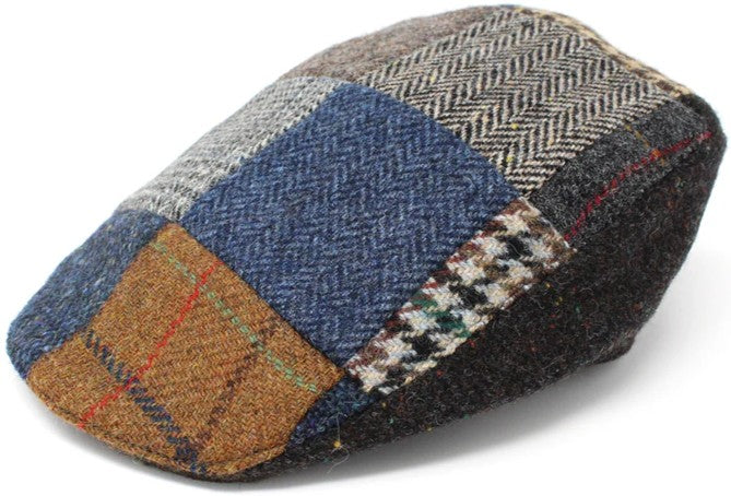 Flat Cap - Donegal Touring Cap Patchwork Tweed