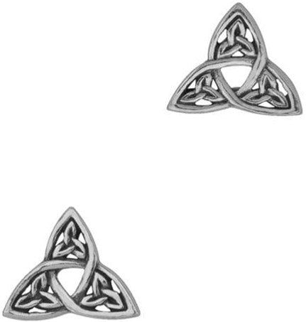 Triple Trinity Knot Stud Earrings