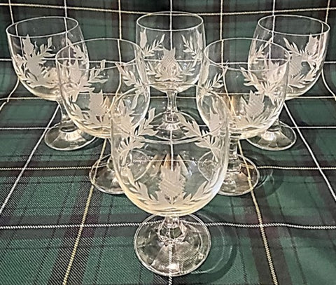 Wine glasses by Edina Crystal