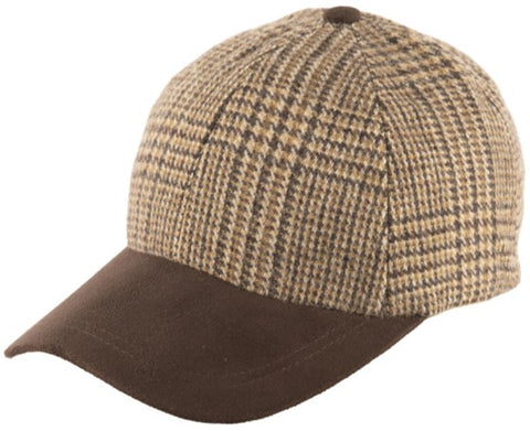 Ball Cap - Prince of Wales Tweed Check