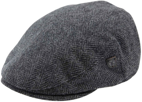 Flat Cap - Carlyle Heath Grey Herringbone