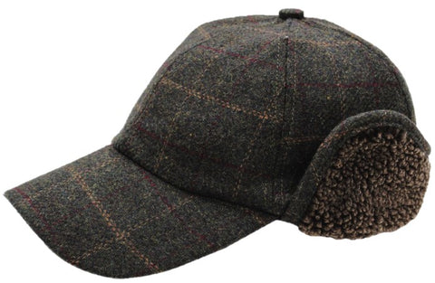 Trapper Ball Cap - Green Tweed