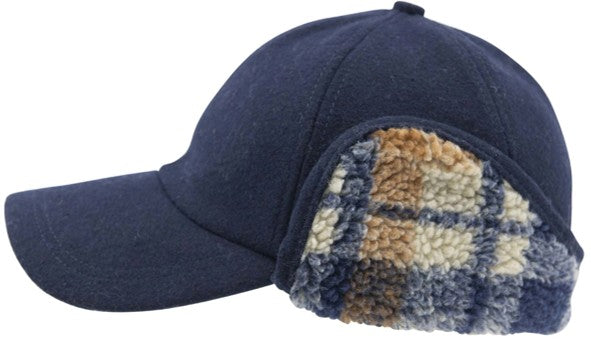 Trapper Ball Cap - Navy Check