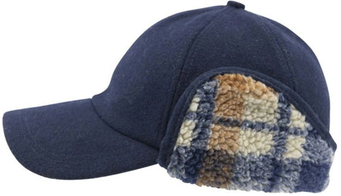 Trapper Ball Cap - Navy Check
