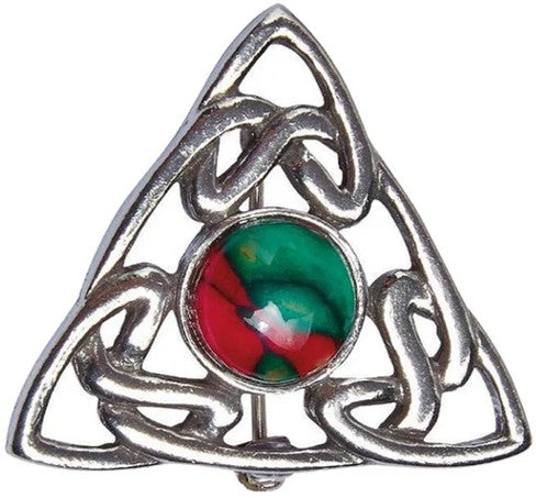 Heathergems Celtic Triple Knot Brooch