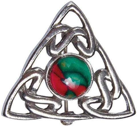 Heathergems Celtic Triple Knot Brooch