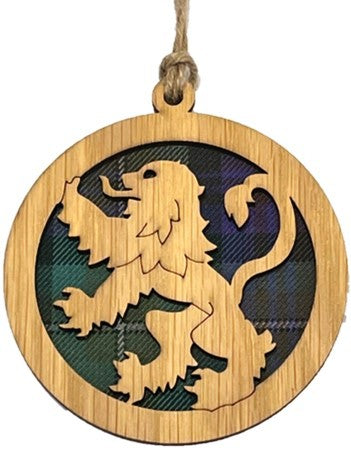 Christmas Ornament - Lion Rampant - Various Tartans
