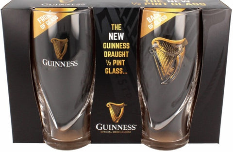 Guinness Embossed Half Pint 2-Pack Glasses