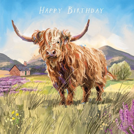 Birthday Card - Hamish The Highland Coo