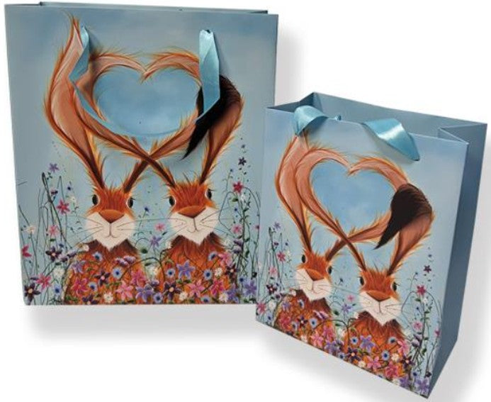 Gift Bag - Hares in Love Small