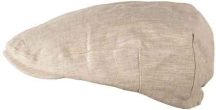 Flat Cap - Natural Linen