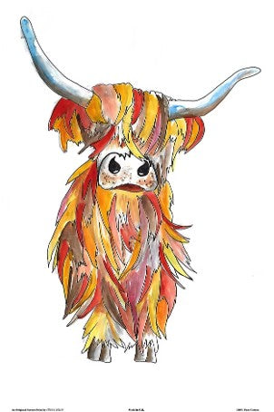 Tea Towel - Highland Cow