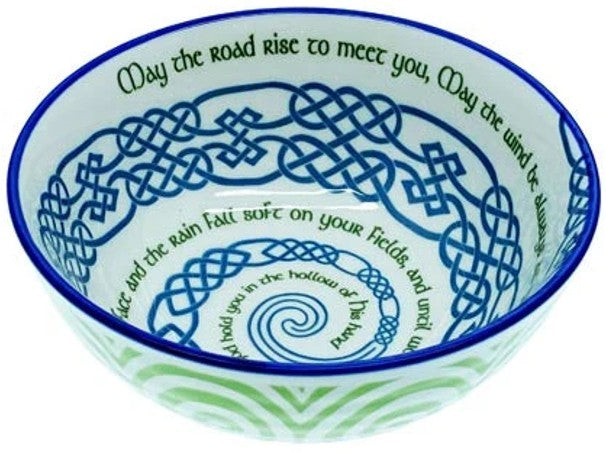 Bowl - Irish Blessing Spiral