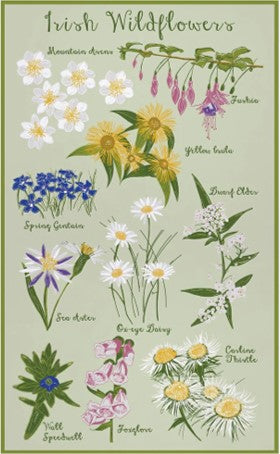 Tea Towel - Irish Wild Flowers
