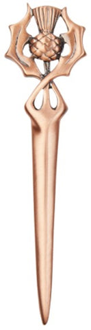 Kilt Pin - Copper Thistle